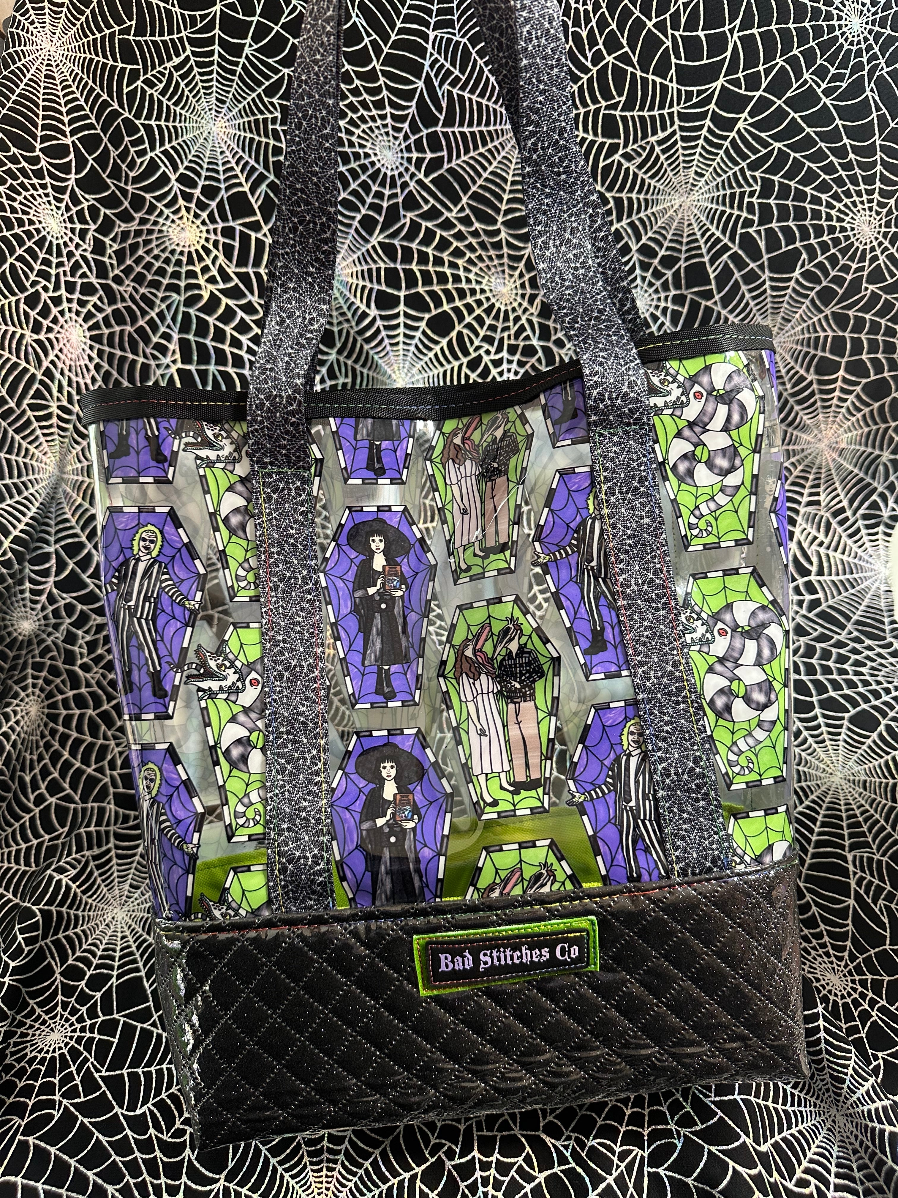 Stain glass Clear Tote Bag