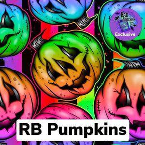 Rainbow pumpkins