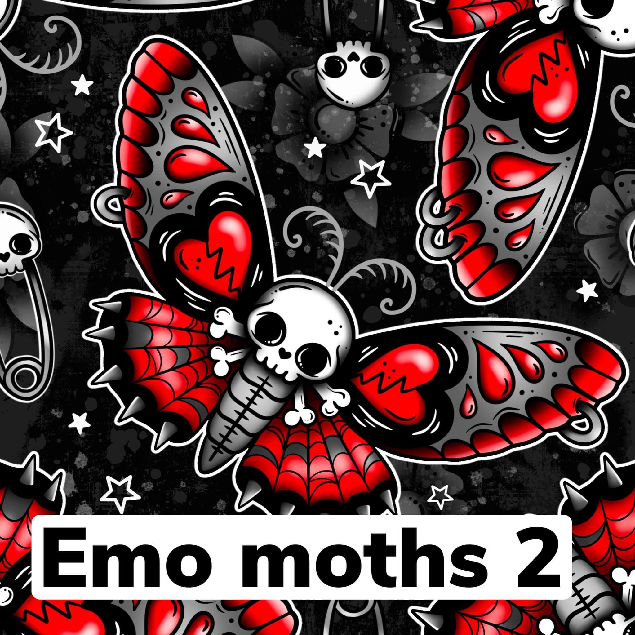 Emo moths red