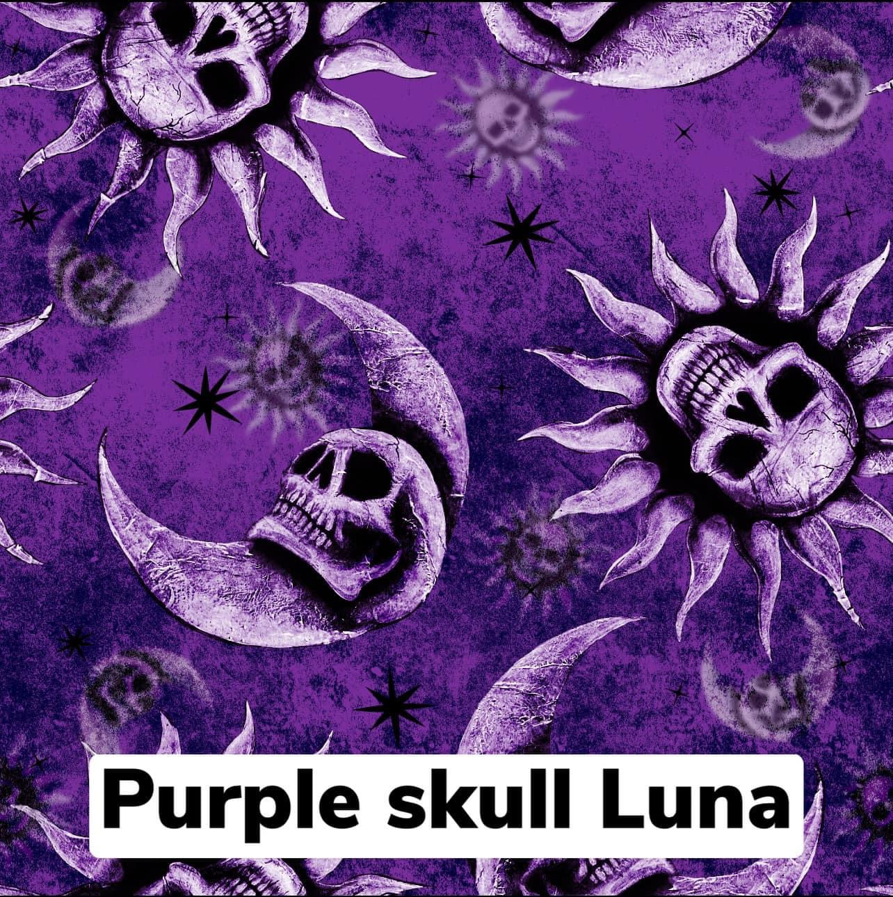 Skull moon purple