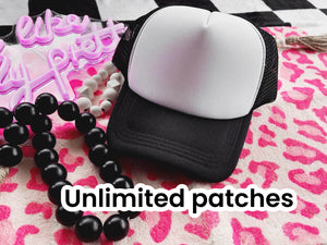 Unlimited patches custom hat