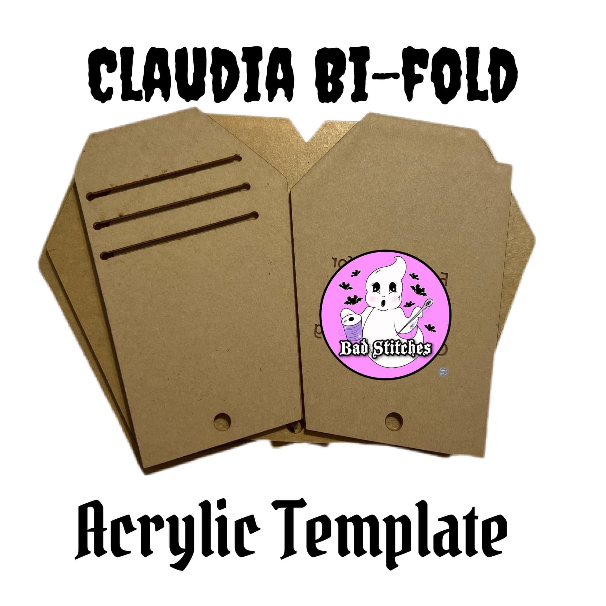 Claudia bi fold acrylic template pattern