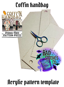 Coffin Bag Pattern template